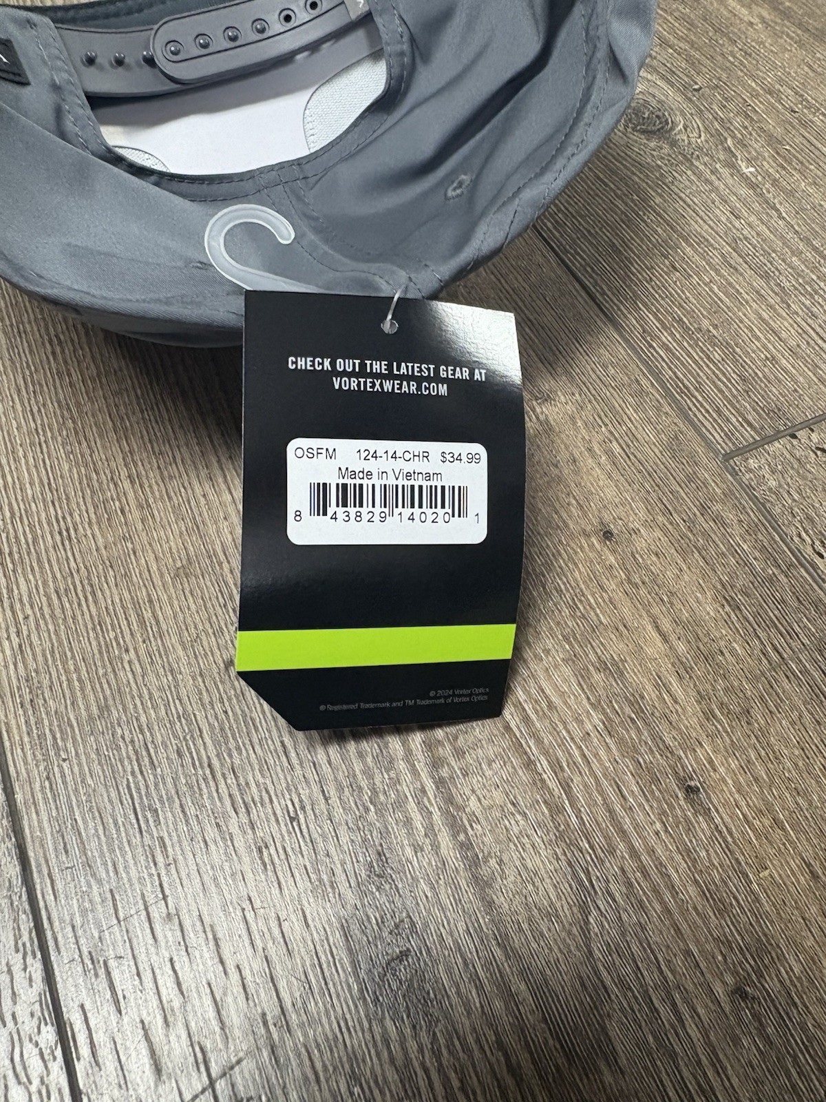 Vortex Optics Hat Adjustable Grey/Gray NEW.