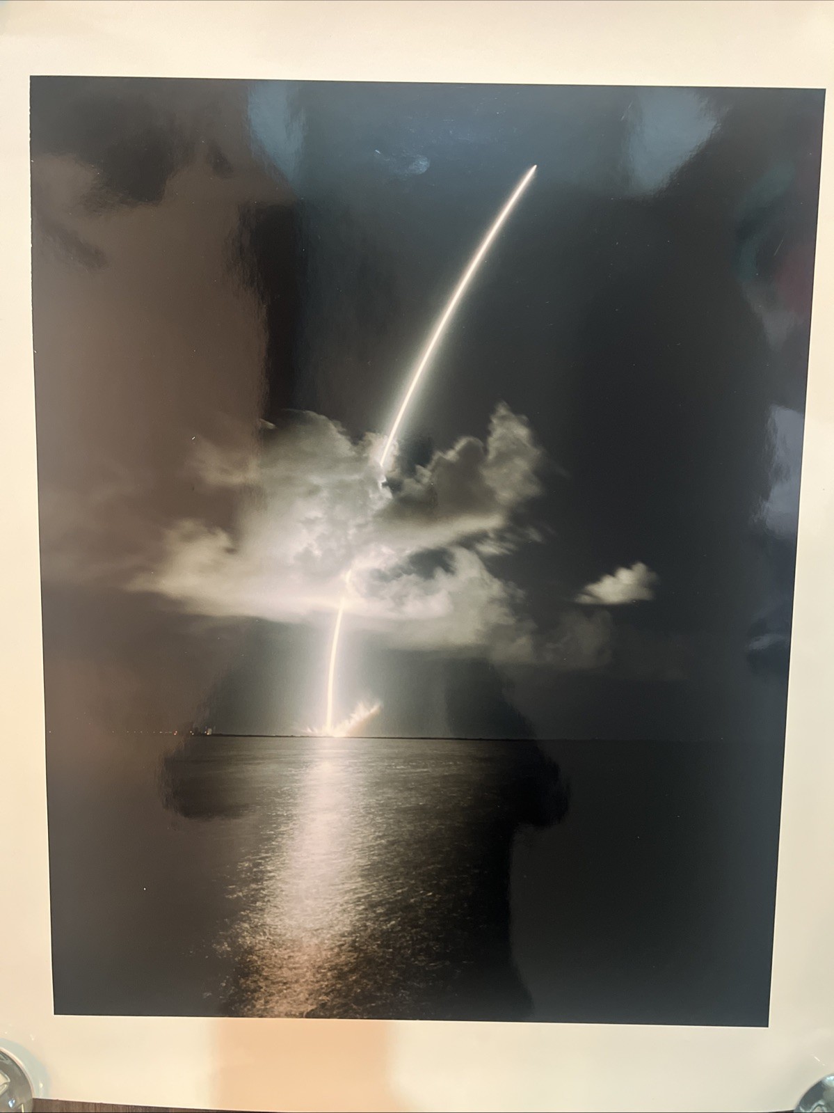 Rocket Launch Light Arc Photo Print Poster Kodak Paper Glossy 20”x24” USAF Space