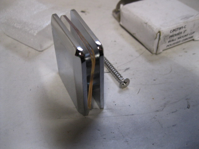 Premier Wall Mount Clip Polished Chrome 2" C-PGTW1-C