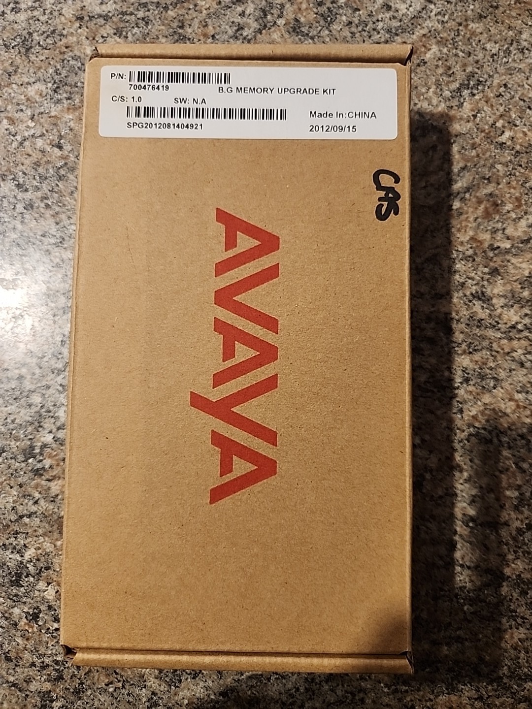 Avaya B.G Memory Upgrade Kit 700476419 Sealed.