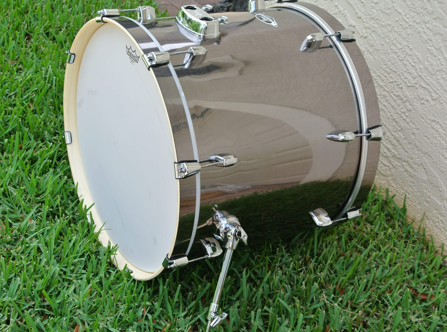 PEARL EXPORT 22" EXX SMOKEY CHROME BASS DRUM for YOUR DRUM SET! LOT K902