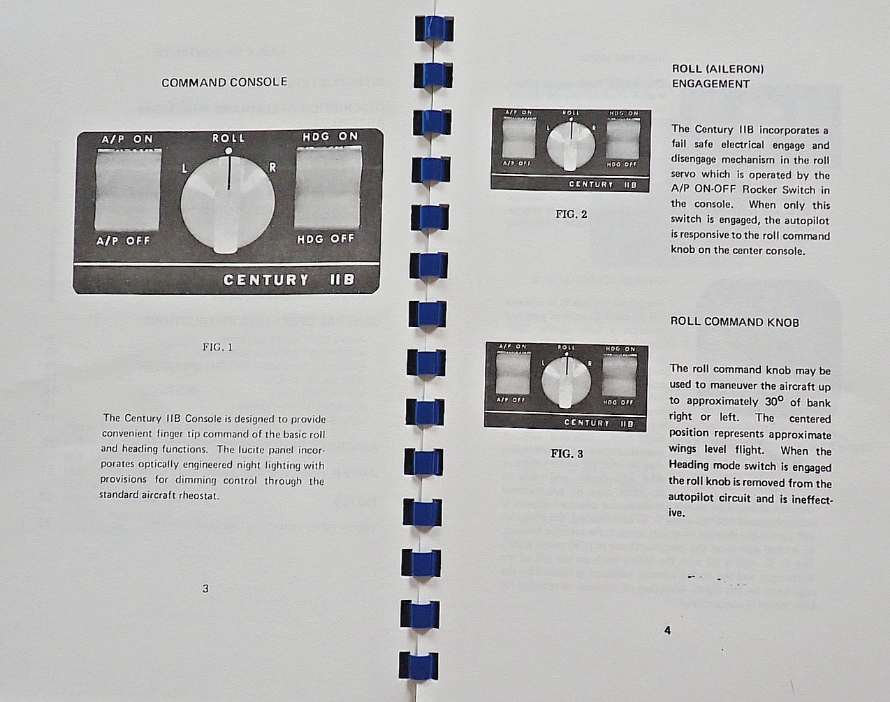 Century IIB Autopilot Pilot Operating Manual Coupler VOR Navigation ILS Approach