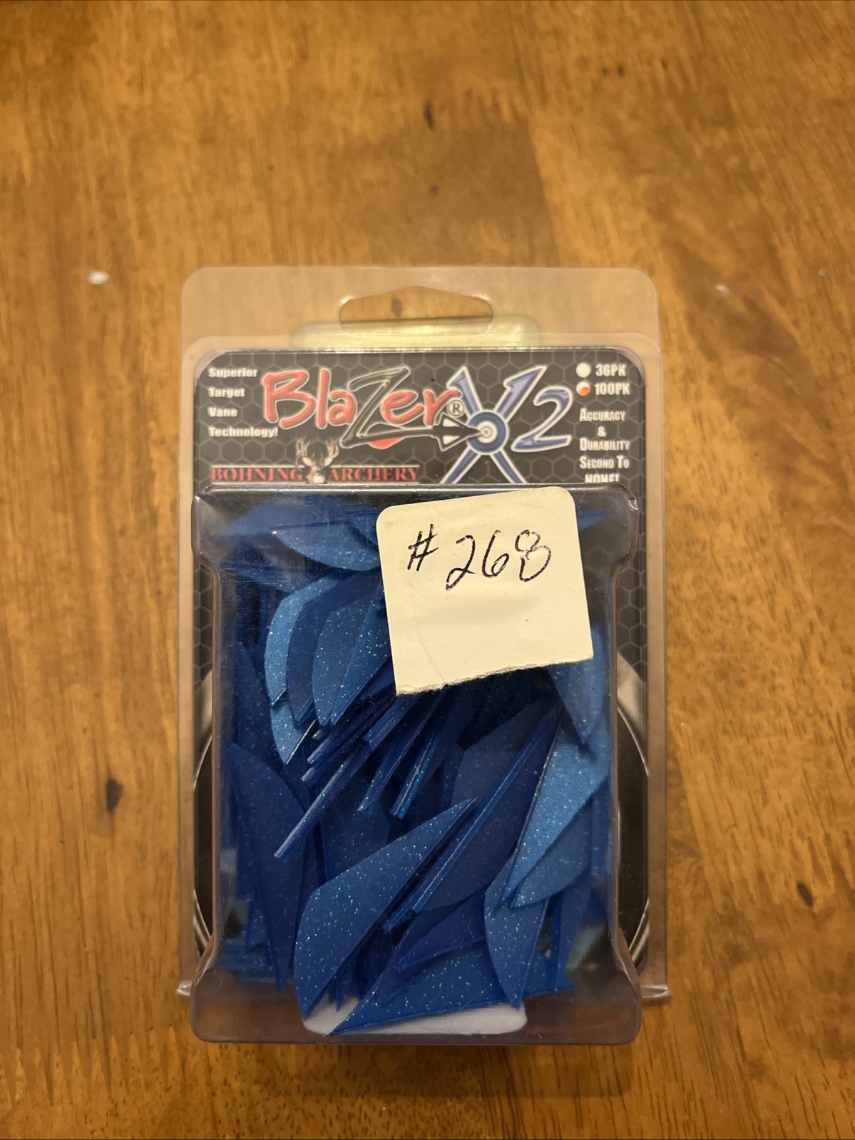 BOHNING ARCHERY BLAZER X2 1.85” METALLIC BLUE 100PK