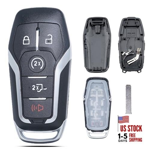 Key Fob Shell Case Cover Replacement Fits for Ford F150 F250 F350 F450 F550