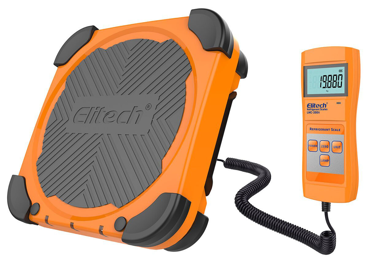 Elitech LMC-200A Electronic Refrigerant Scale Charging Digital Weight HVAC Tools