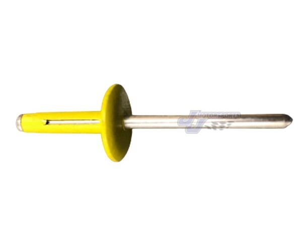 Large Head Yellow Exploding Rivets Pop Rivet 50 ct. Tri-Fold Racing Fasteners