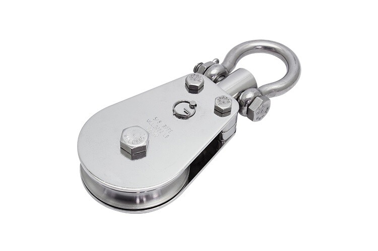 PULL-PRO  SA BOW SHACKLE BLOCK, 1/2" R, 2.5", BU, 316 SS