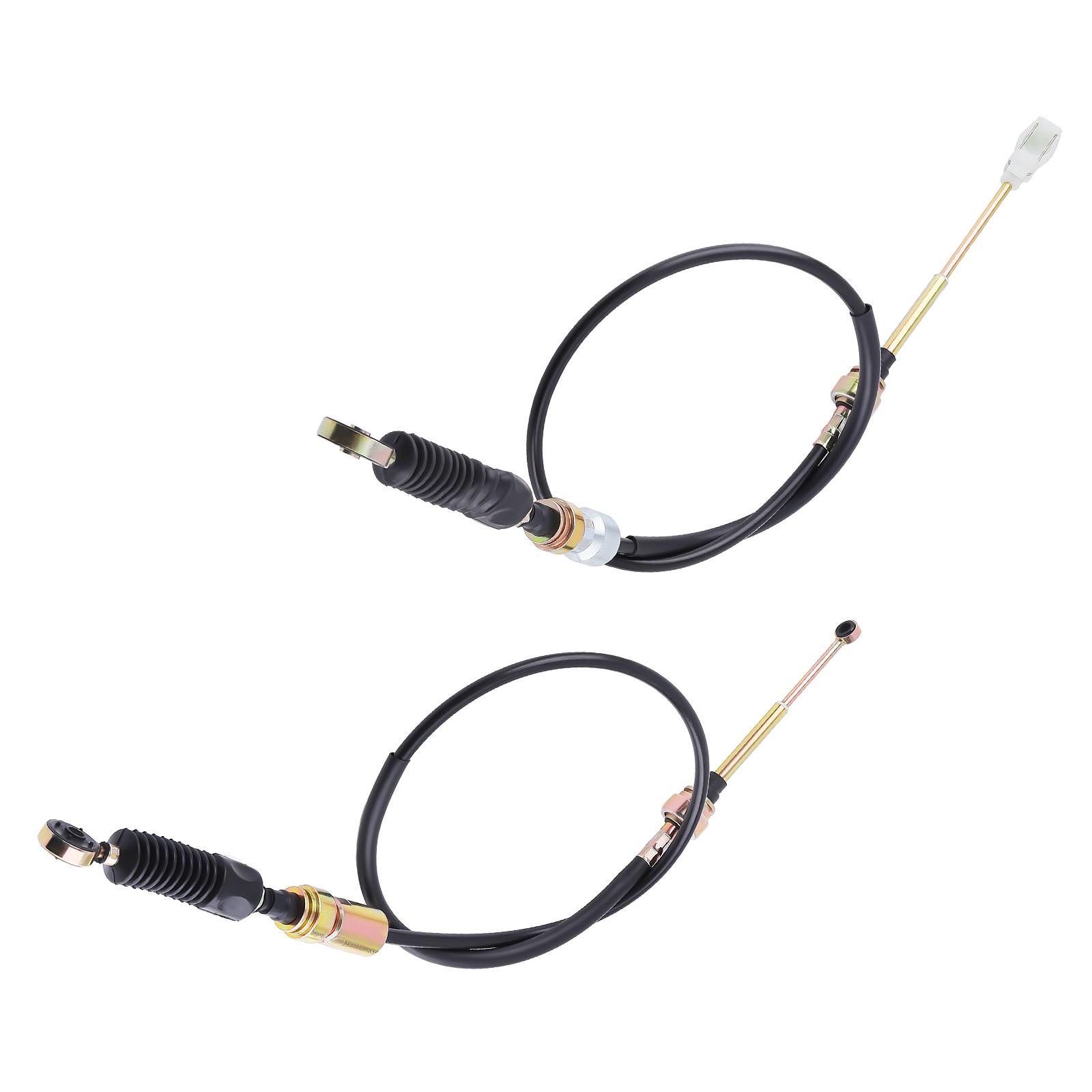 Manual Gear Control Cable For Toyota RAV4 1996-2000 33821-42070 Metal 2PCS