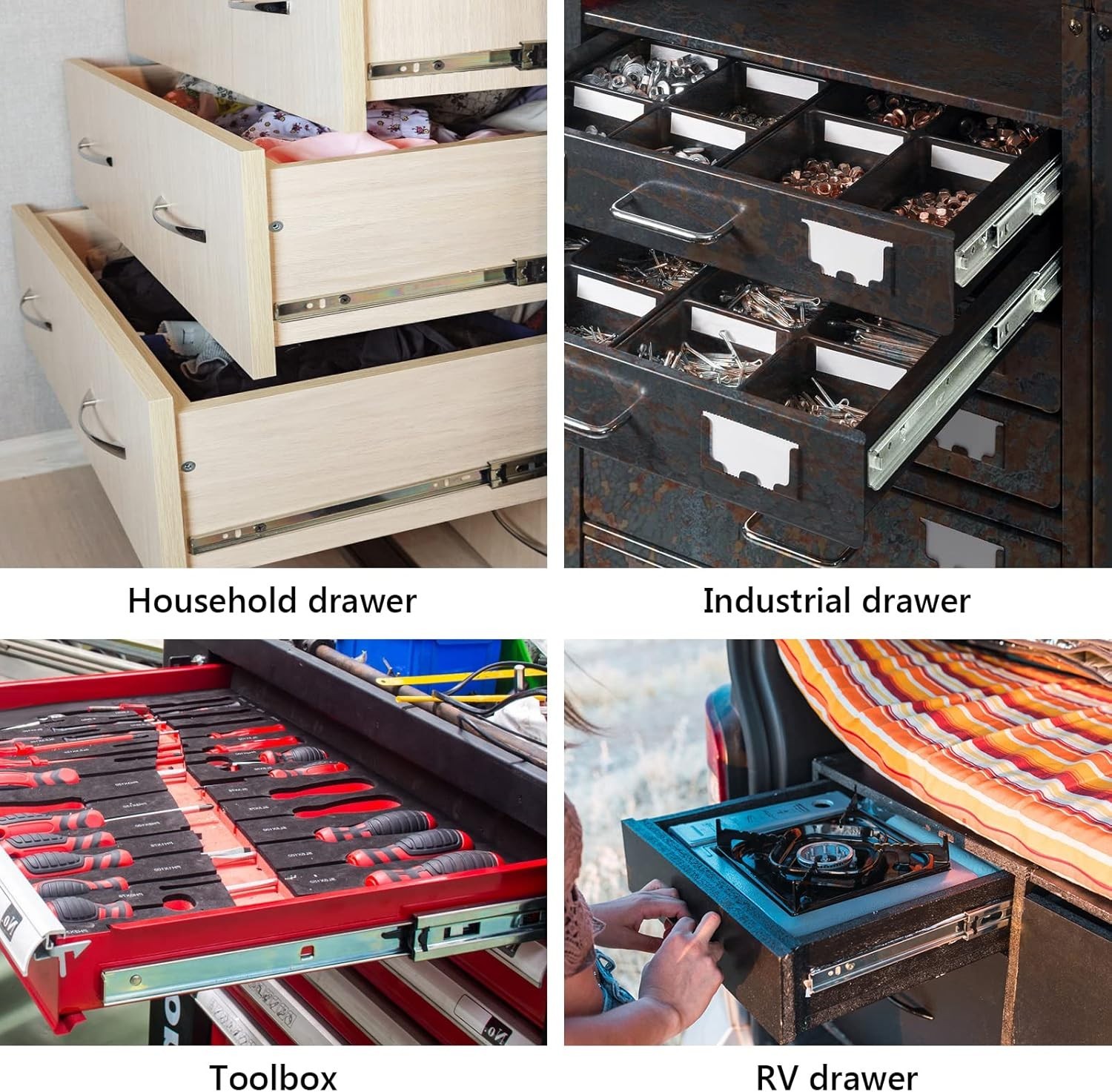 Plusmart Store 22 Inch Drawer Slides, Plusmart Soft Close Drawer Slide Glides Ba