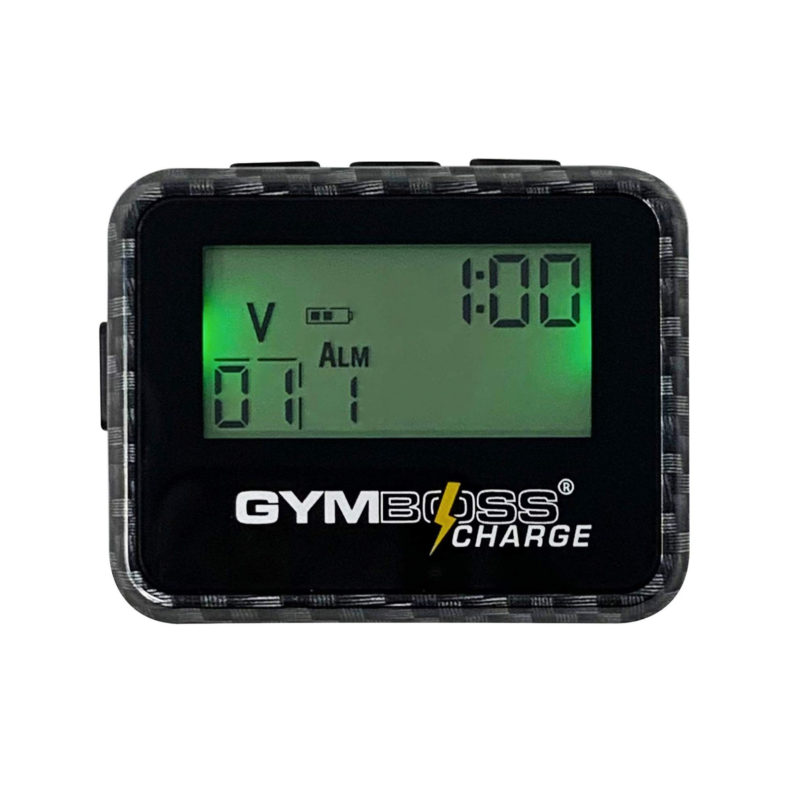 Gymboss Charge Interval Timer and Stopwatch Carbon Black