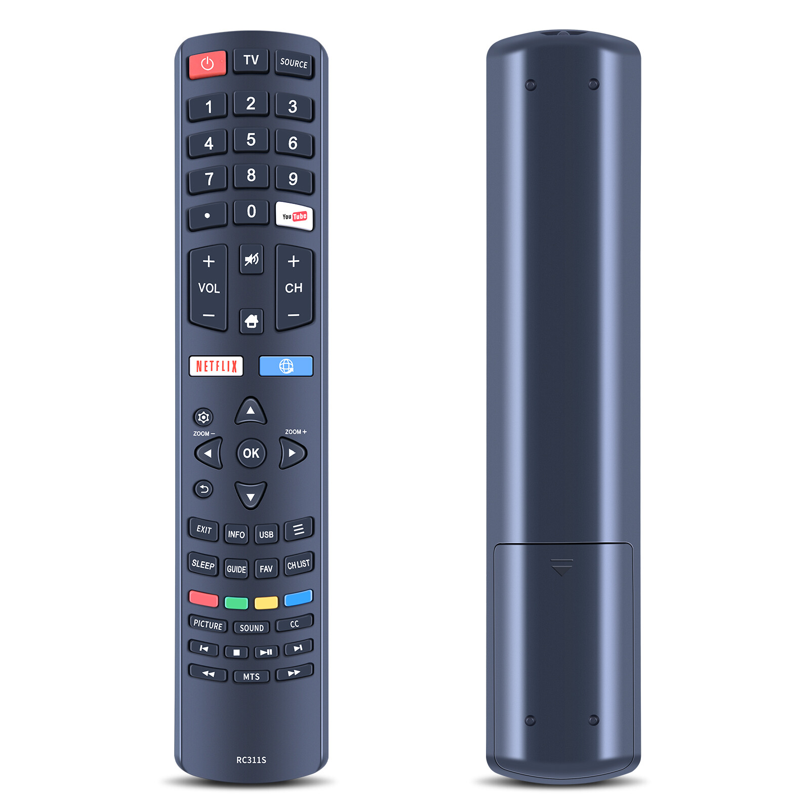 RC311S Remote Control Replace For Quasar 06-531W52-TY01X Q32HST2 Smart LED TV