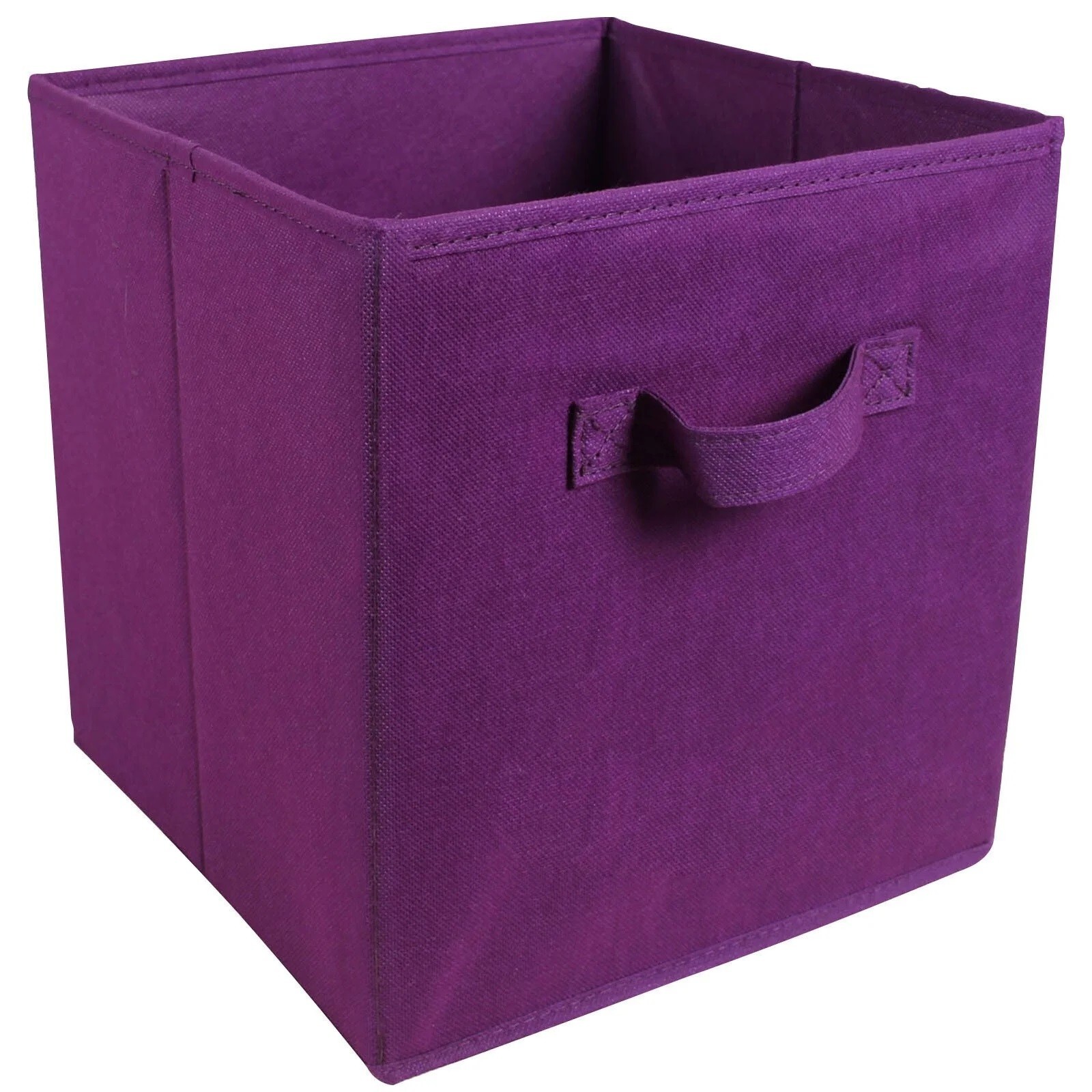 Set of 2 Home Essentials Collapsible Storage Container, 10.5 x 11, Purple