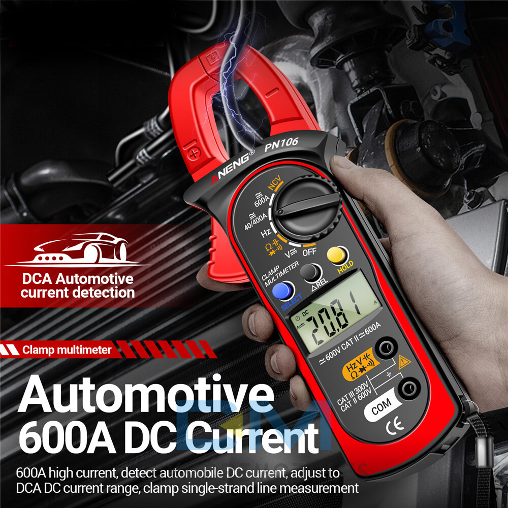 ANENG PN106 Digital Clamp Meter Multimeter Auto Range DC AC Voltage Ammeter