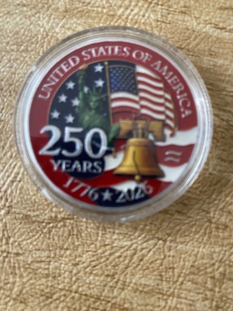 Americas 250th Anniversary Commemorative Coins 2025 Challenge Coins 2 pack