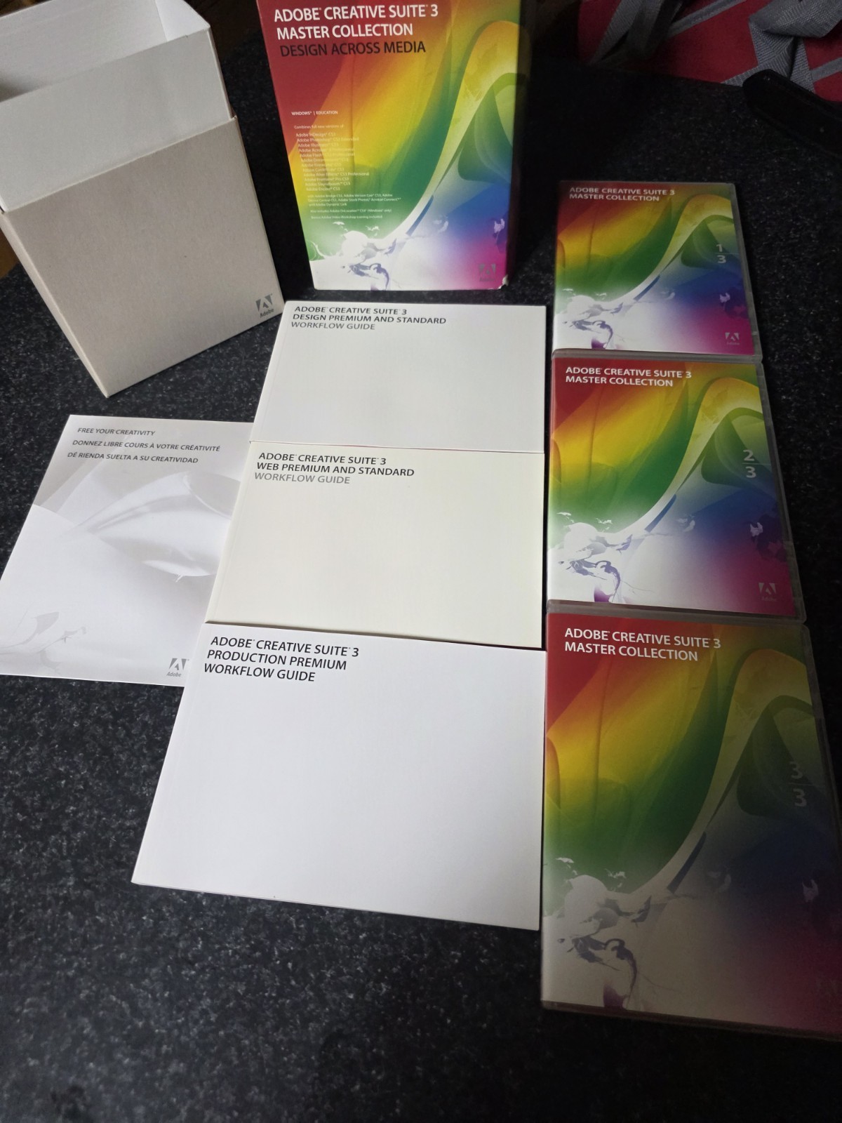 Adobe Creative Suite 3 Master Collection PC All Software, Manuals, Serials, Keys