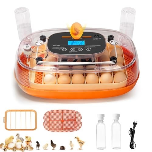 Incubators for Hatching Eggs, Egg Incubator with Automatic Egg Turning and Humid