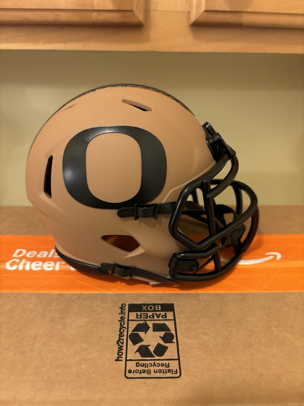 Oregon Ducks Custom Salute to Service 2.0 Mini Football Helmet Riddell Speed