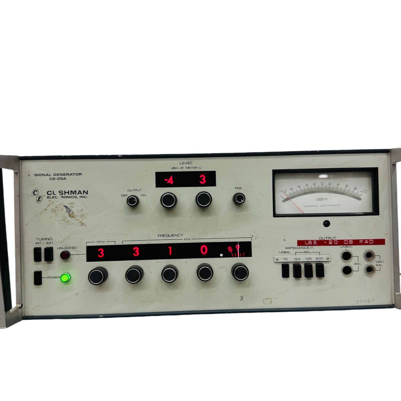 Cushman Electronics CE-26A Signal Generator Made in USA