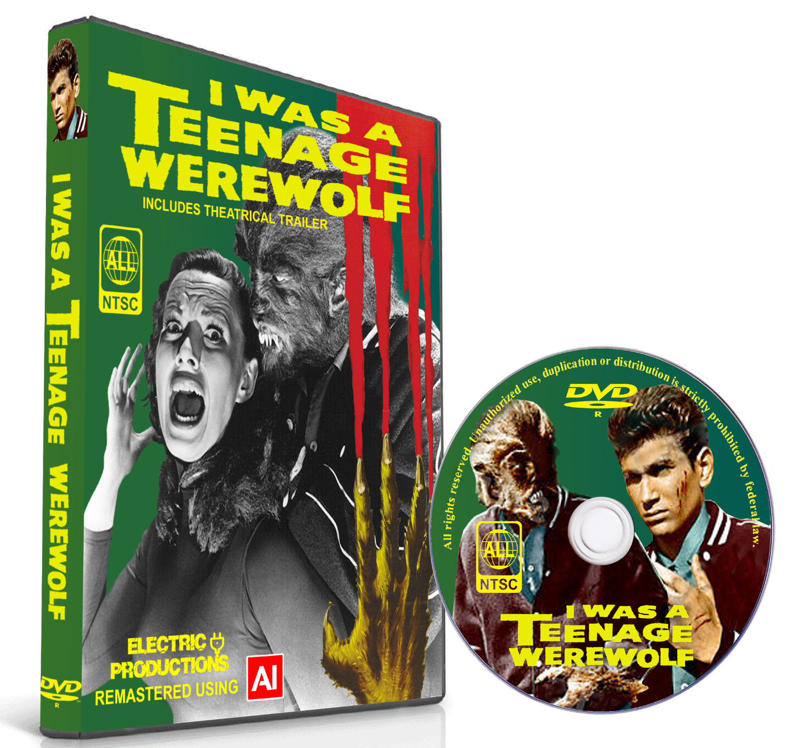 I WAS A TEENAGE WEREWOLF  / 1957 - Michael Landon - Yvonne Lime - Whit Bissell
