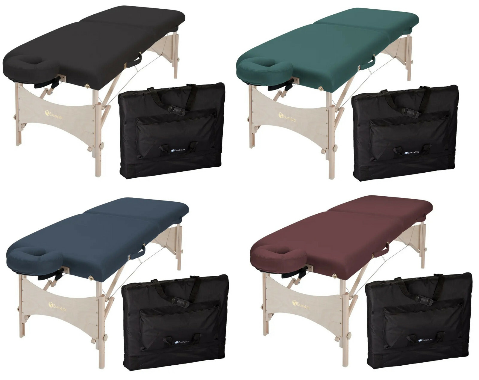 Earthlite Harmony DX Portable Massage Table Full Std Package w/ Headrest & Case