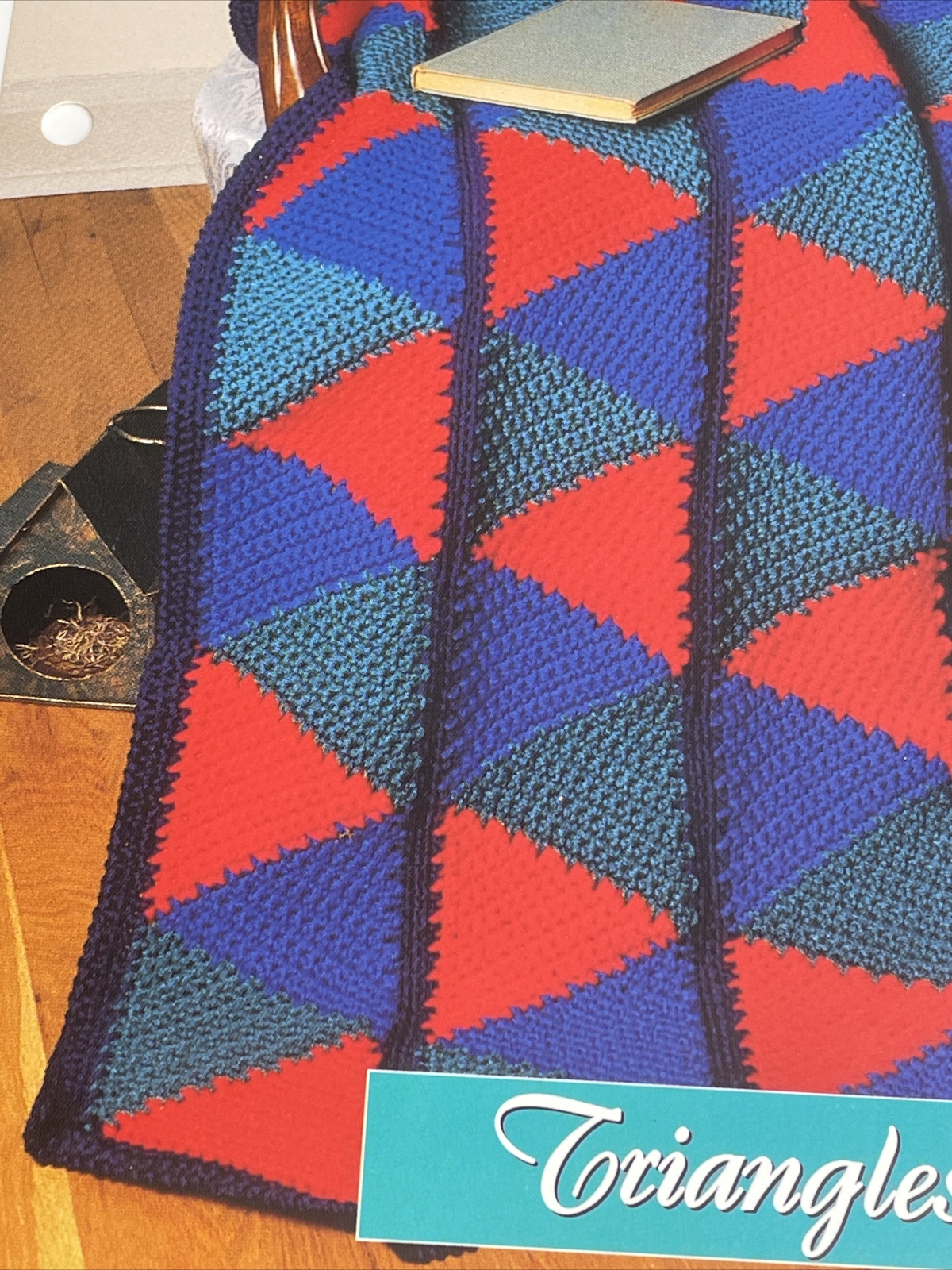Triangles Afghan Quilt Look Crochet Pattern Needlecraft Shop
