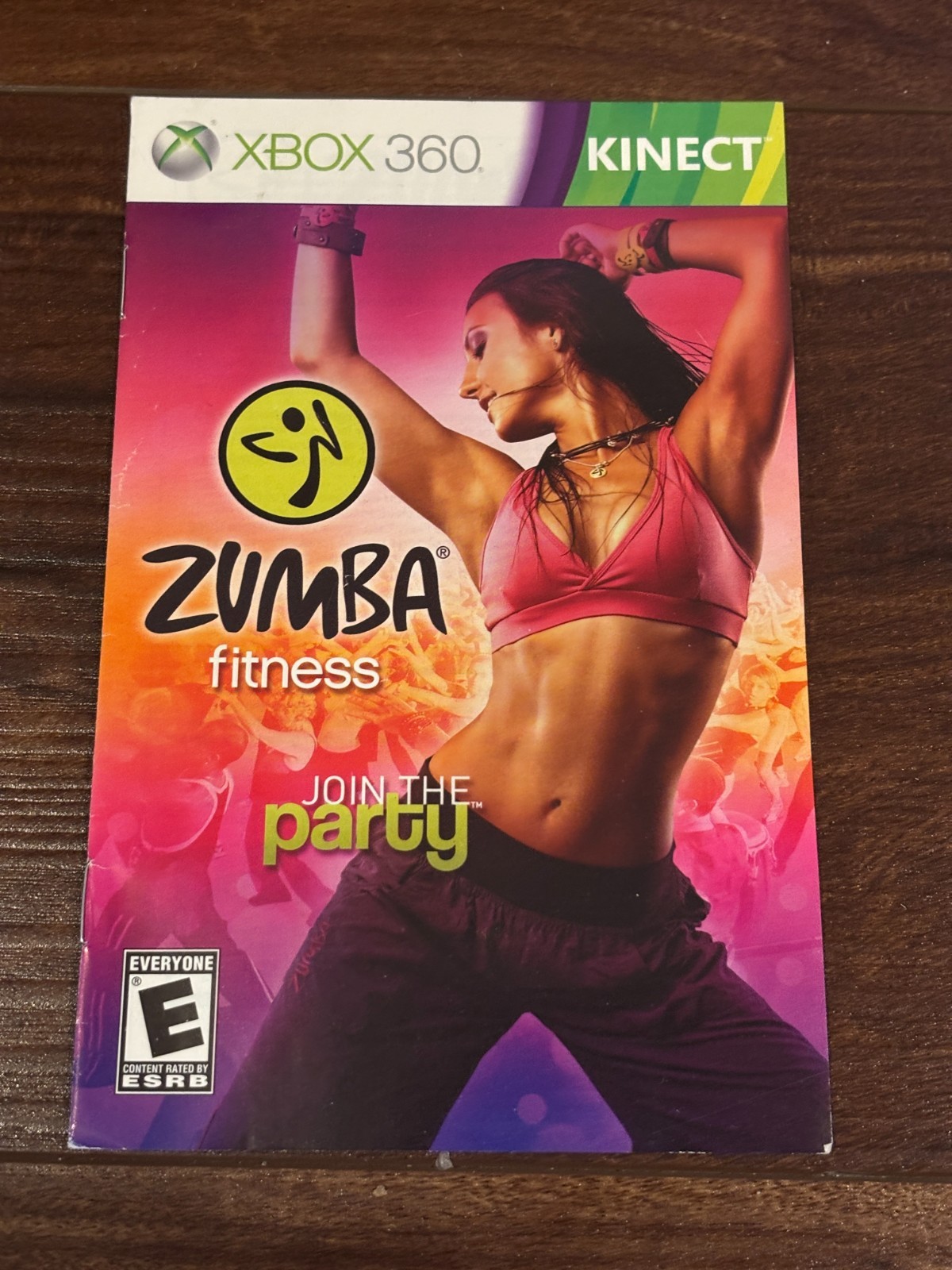 Zumba Fitness Join The Party XBOX 360 Instruction Manual Only