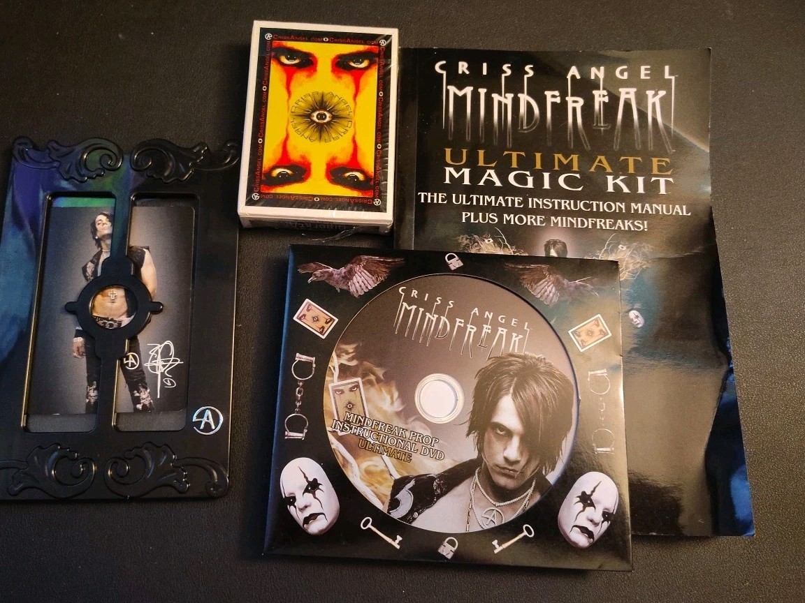 Criss Angel Platinum Mind Freak Magic Trick Instruction Manual With DVD Bonus