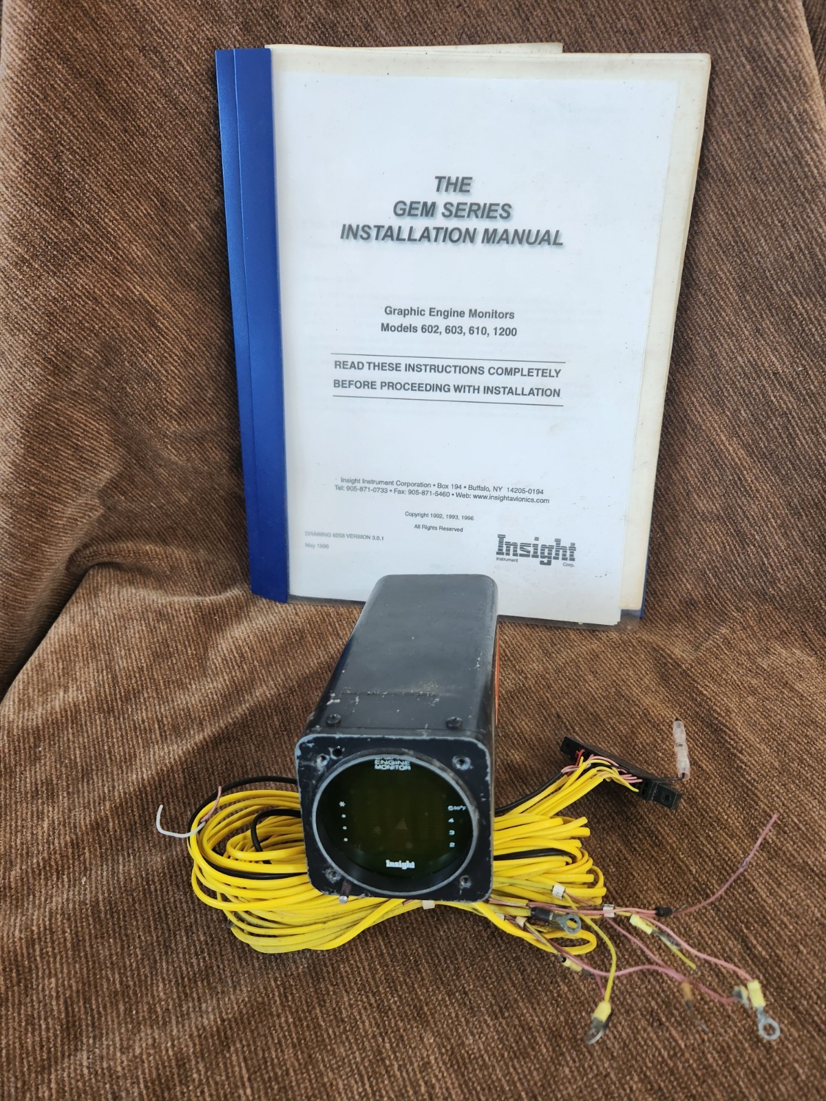 Insight Avonics Gem 603 EGT CHT TIT