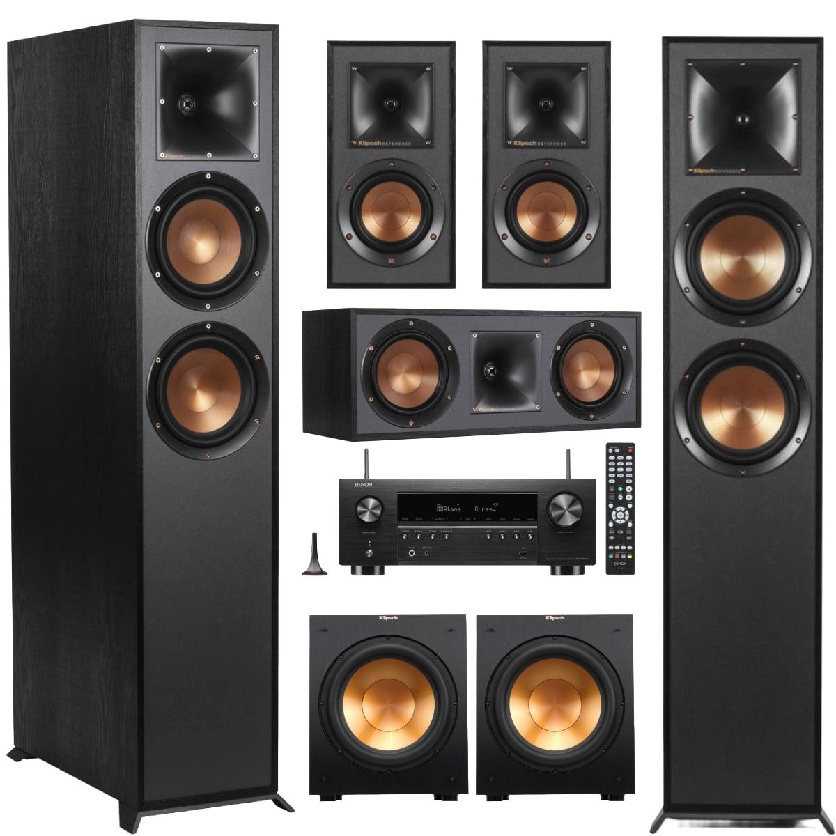 Klipsch Reference 5.2 Home Theater System with Denon AVR-S970H Receiver