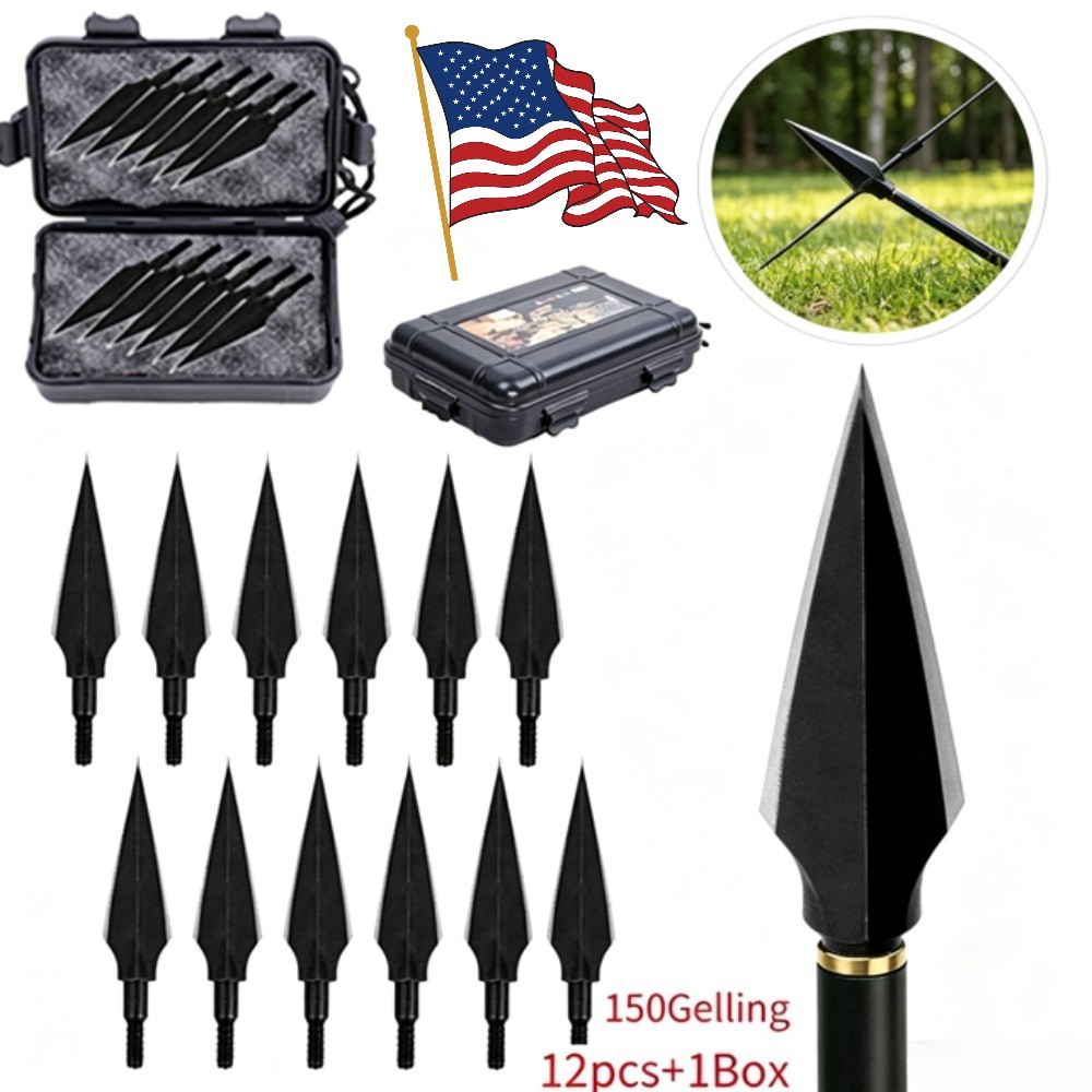 12/24X Broadheads 150 Grain 2 Blade Archery Arrow Compound Bow Hunting Shooting