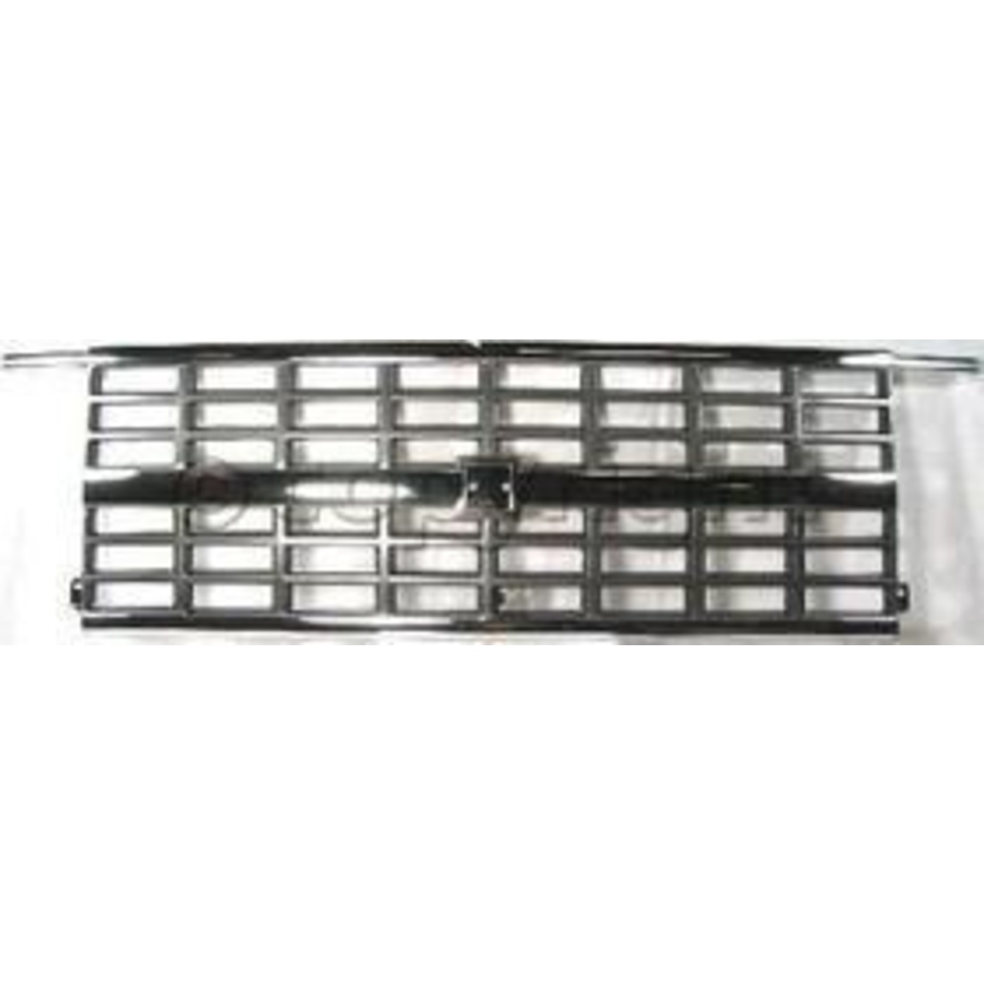 Grille Grill Chrome and Argent for 89-91 Blazer Suburban R/V w/ Dual Headlights
