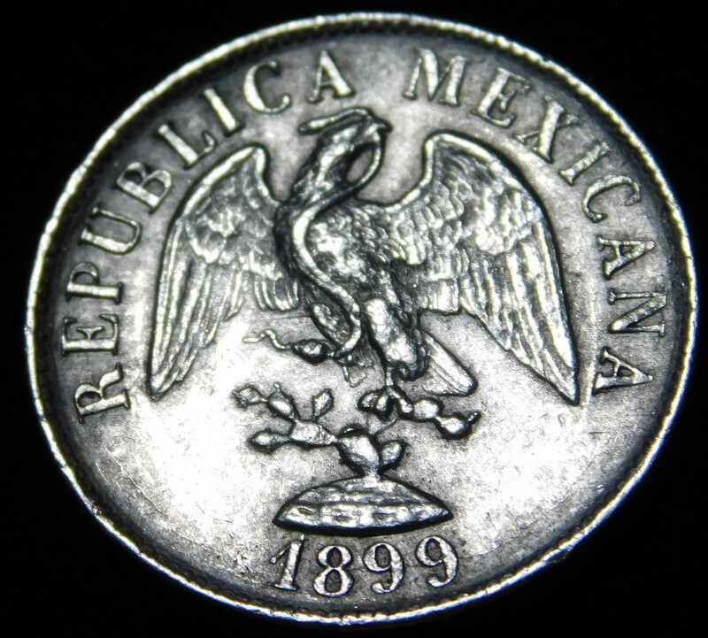 Mexico  1899  20 Centavos Silver ------ A22-2-429
