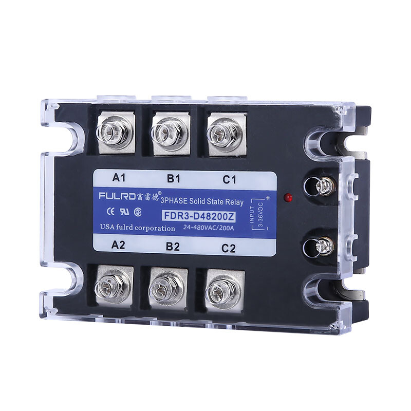 1pcs FDR3-D48200Z 200A DC-AC 24-480VAC 3-36VDC Three-phase Solid State Relay