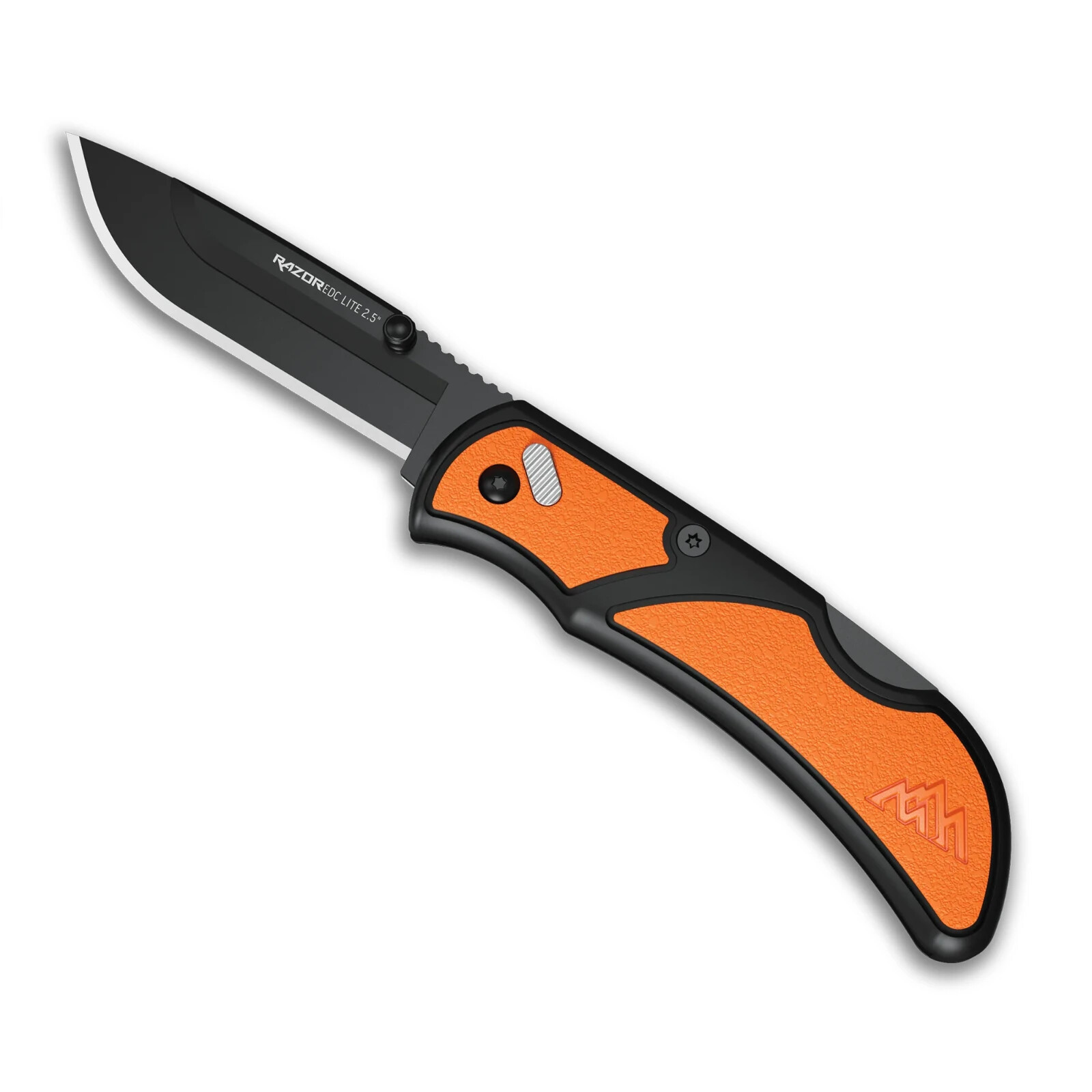 Outdoor Edge 2.5" Razor EDC Lite Orange Replaceable Blade Knife 2 Black Blades