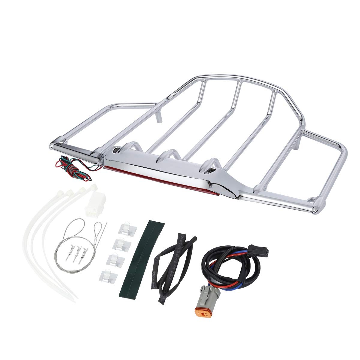 Tour Luggage Rack W/LED Light Fit for Harley Touring FLH FLHX FLHR FLTR