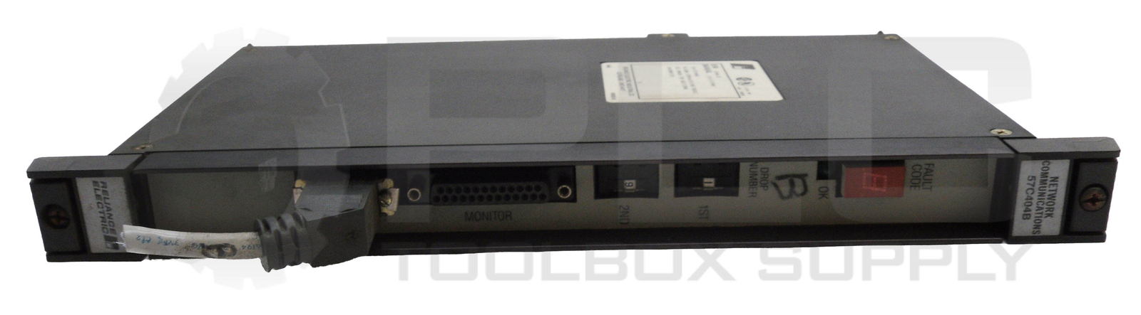 RELIANCE ELECTRIC 57C404B NETWORK COMMUNICATIONS MODULE 57404-2F