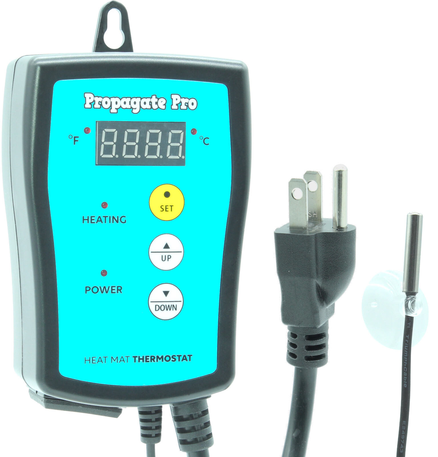 Plug in 1000 Watt Heating Thermostat Outlet 34-108°F by Propagate Pro 110V, 120V