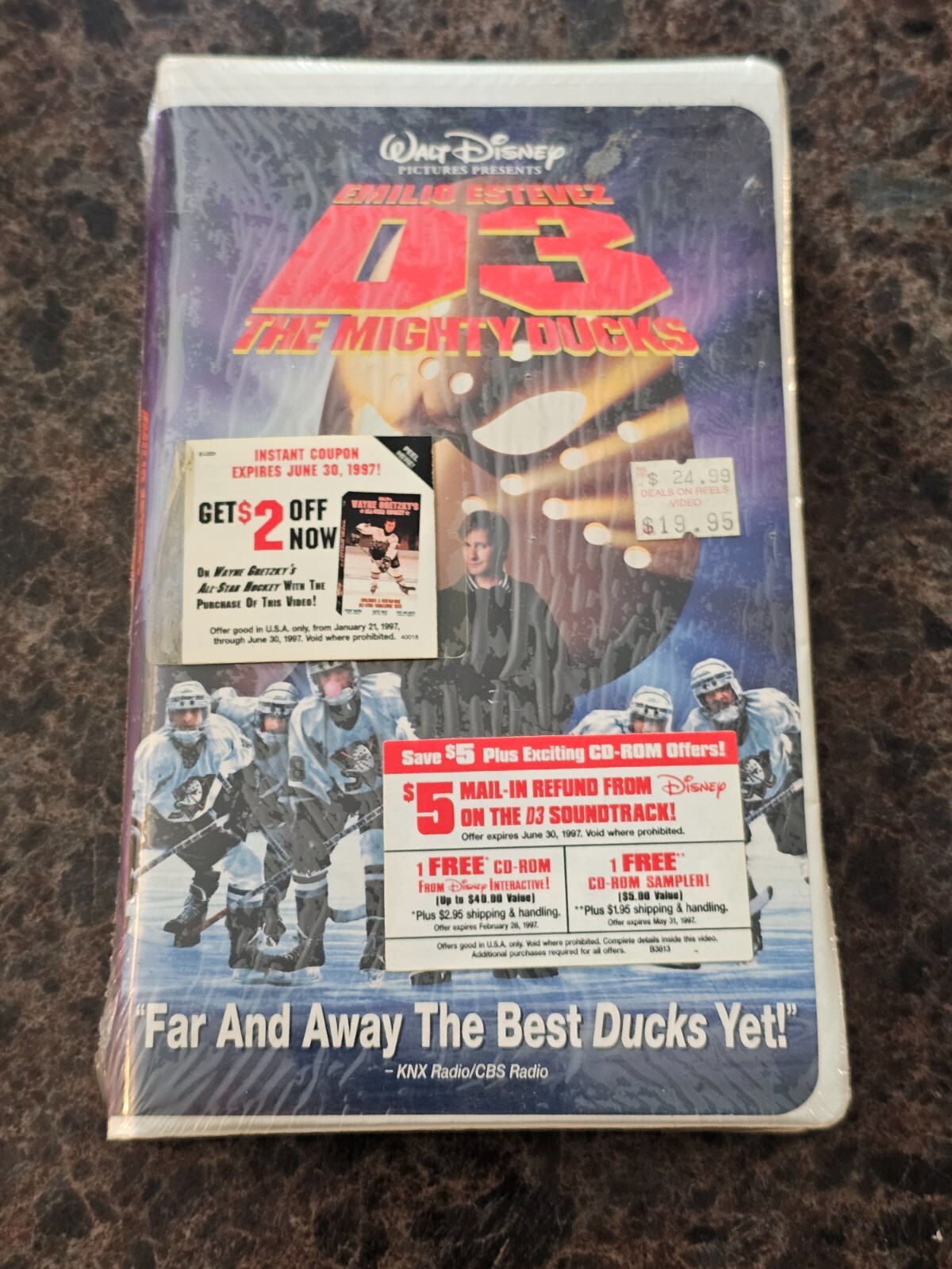 BRAND NEW D3 The Mighty Ducks (VHS; 1996) RARE Sealed OOP *SEE NOTES*