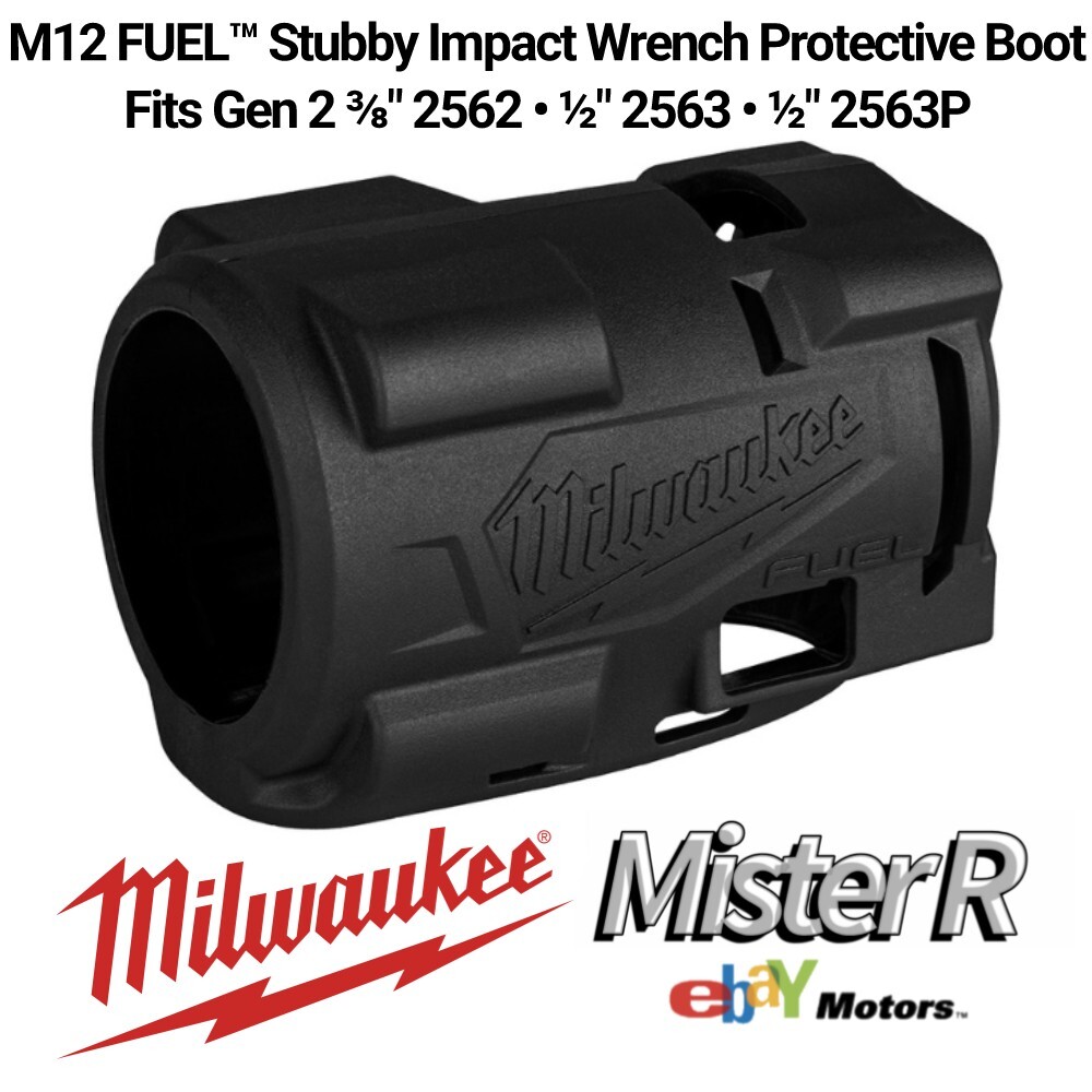 Milwaukee Tools M12 FUEL Gen 2 Stubby Impact Wrench Protective Boot #49-16-2562