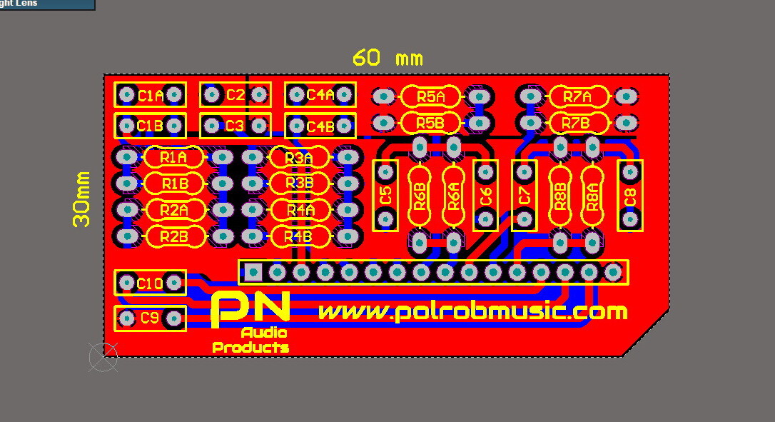 3 set BSS360 Blank Frequency Card with Pin Strip , 2 layer