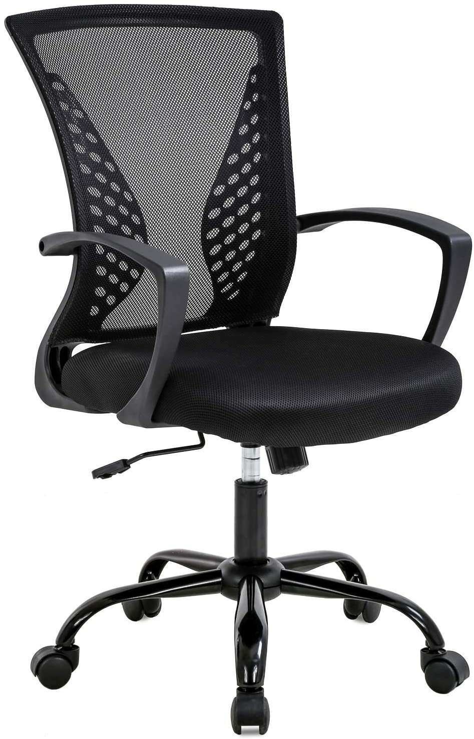 Office Chair Computer Ergonomic Chair Mesh Mid Lumbar Support Armrest,all colour