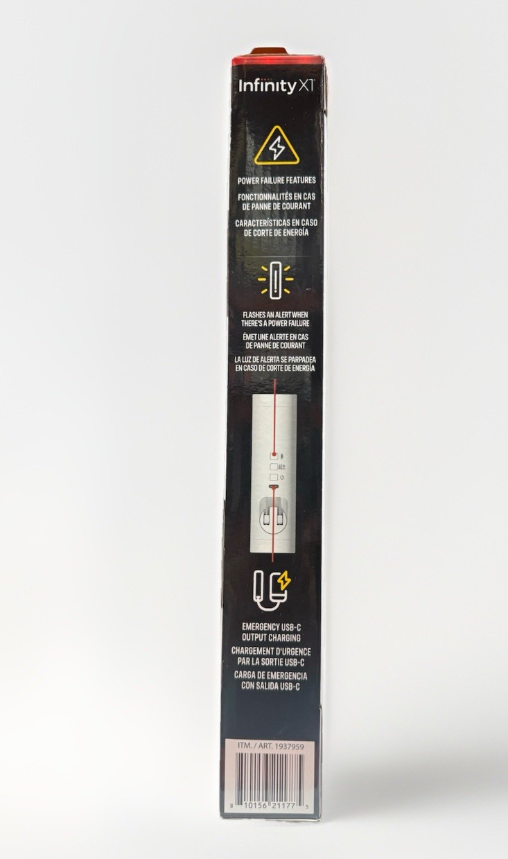 Infinity X1 Power Failure Night Light 3-Pack Motion Sensor Emergency USB-C NEW