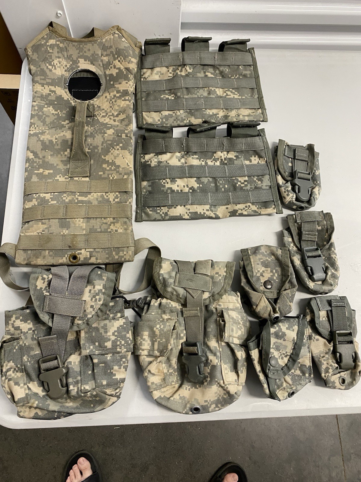 Lot Of 10 Various US Military UCP ACU Pouches Digital Camo Loadout Mag Pouches 1