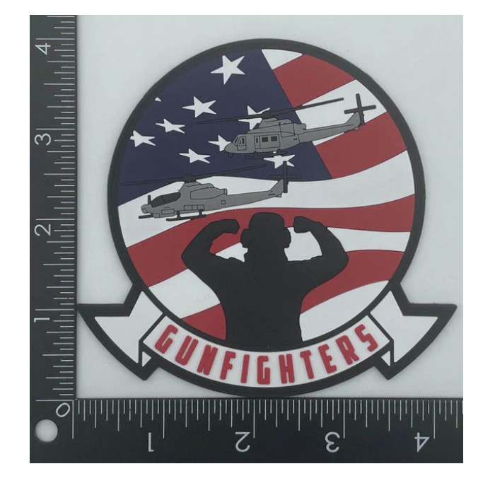 MARINE CORPS HMLA-369 GUNFIGHTERS 4TH OF JULY PVC PATCH