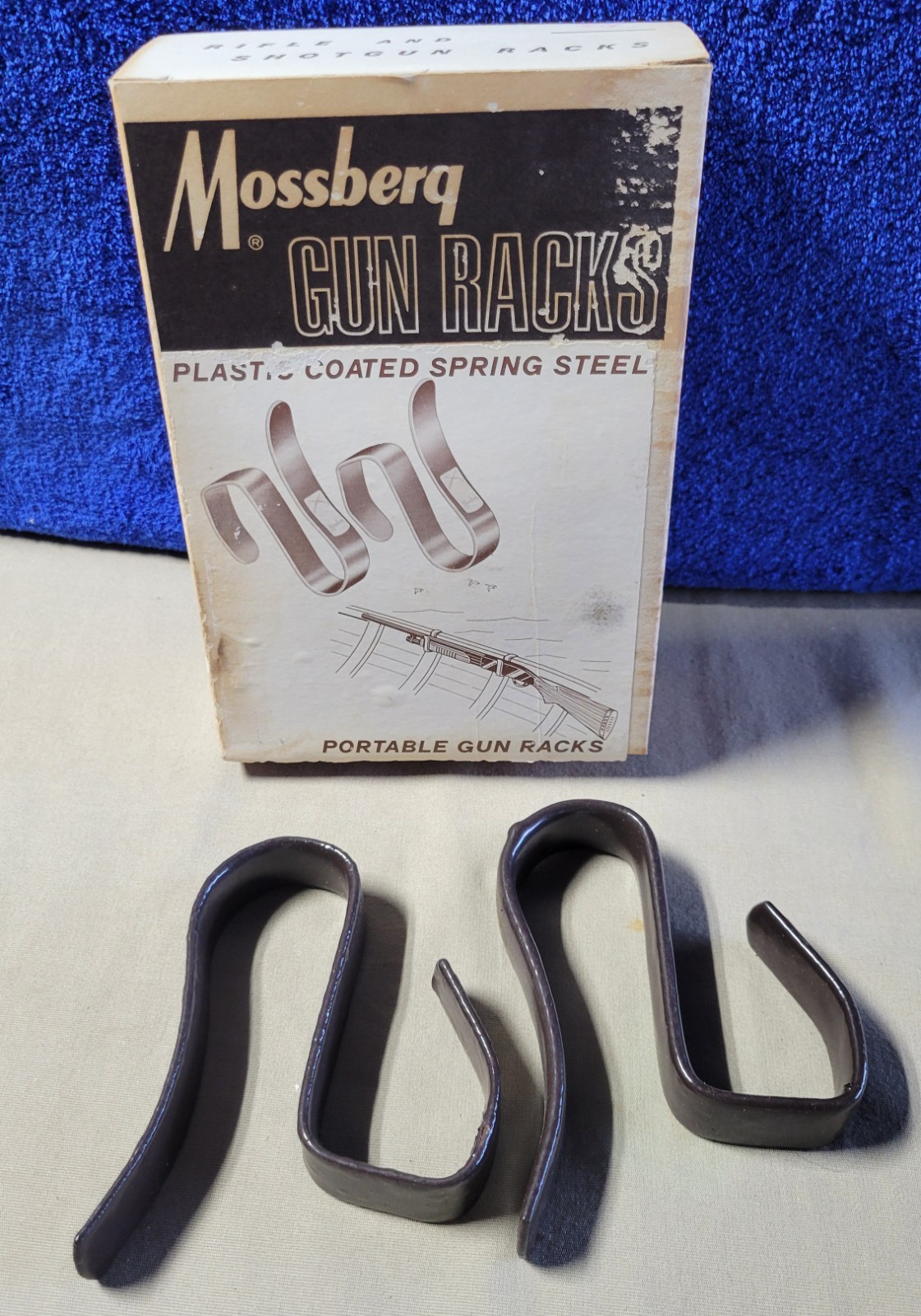 Vintage Truck, Boat Camper Gun Rack Plastic Coated Spring Steel Portable