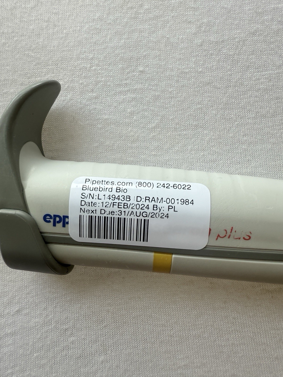 Eppendorf Research Plus ~ 20 ~ 2-20ul ~ Single Channel ~ Calibrated ~ Used