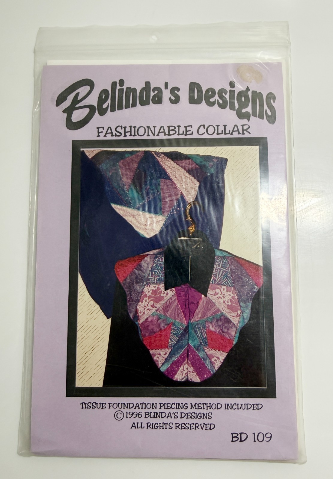 Belinda's Designs Fashionable Collar Pattern BD109 Fat Quarters Quilting