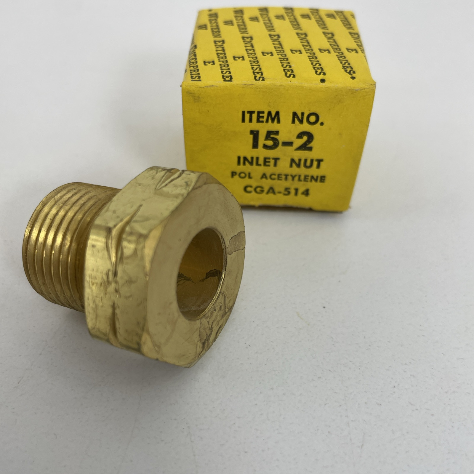 Lot of 5 - Western Enterprises 15-2 Hex Inlet Nut Pol Acetylene CGA-514