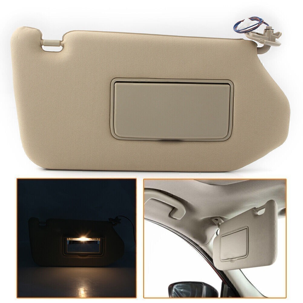 Right Passenger Side Sun Visor for Nissan Pathfinder with Light 2013-2018 2016