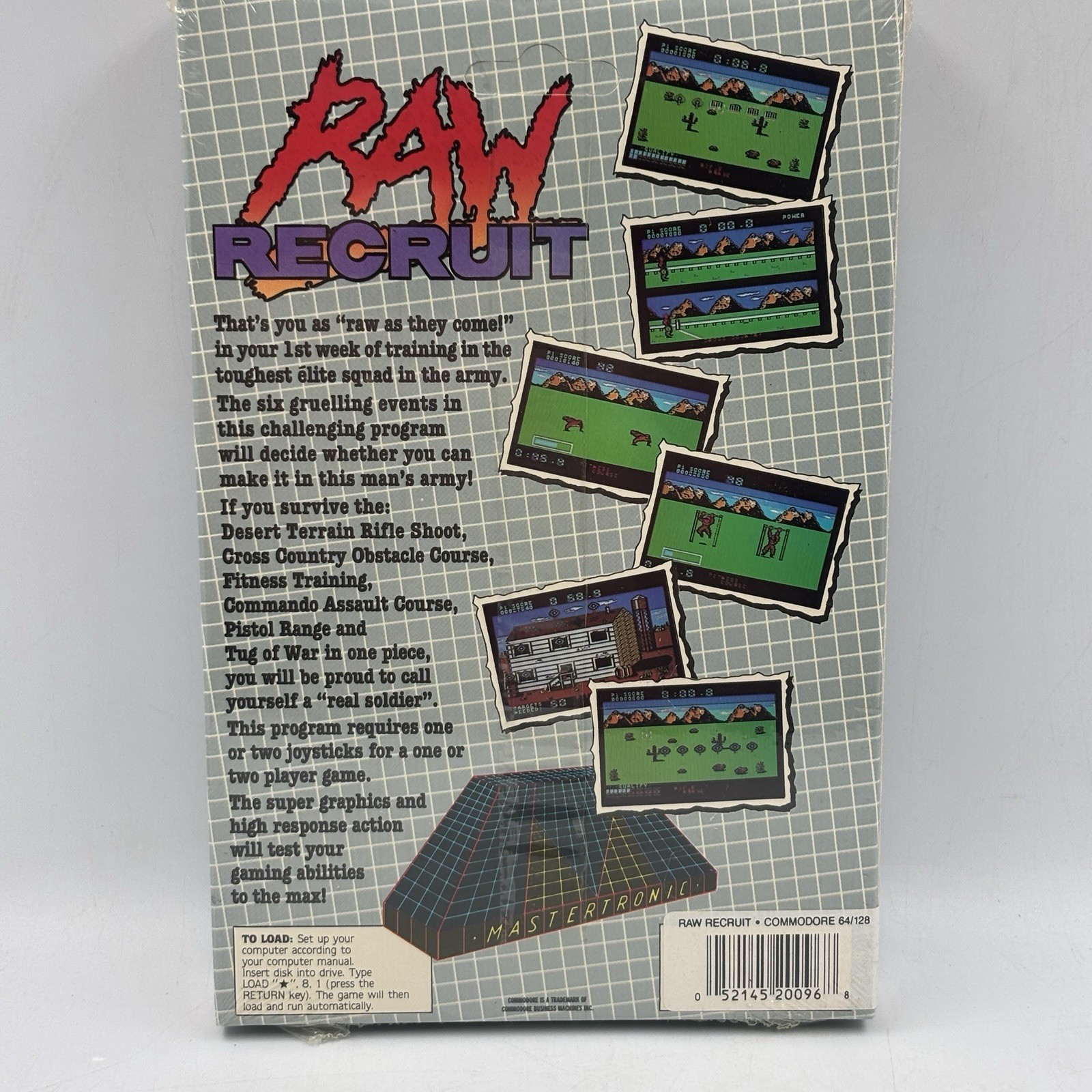 New Sealed Raw Recruit Commodore 64/128 C64/128 Computer Software Game Diskette